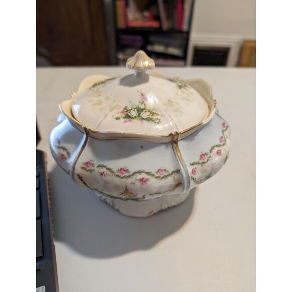 Antique RS Prussian China Tureen and Lid - Picture 1 of 5